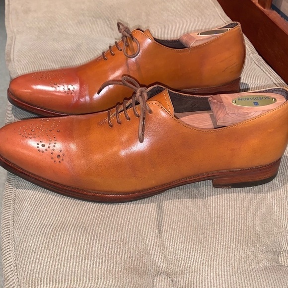 Whole Cut Buffalo Leather Oxford Dress Shoe. - Picture 4 of 13